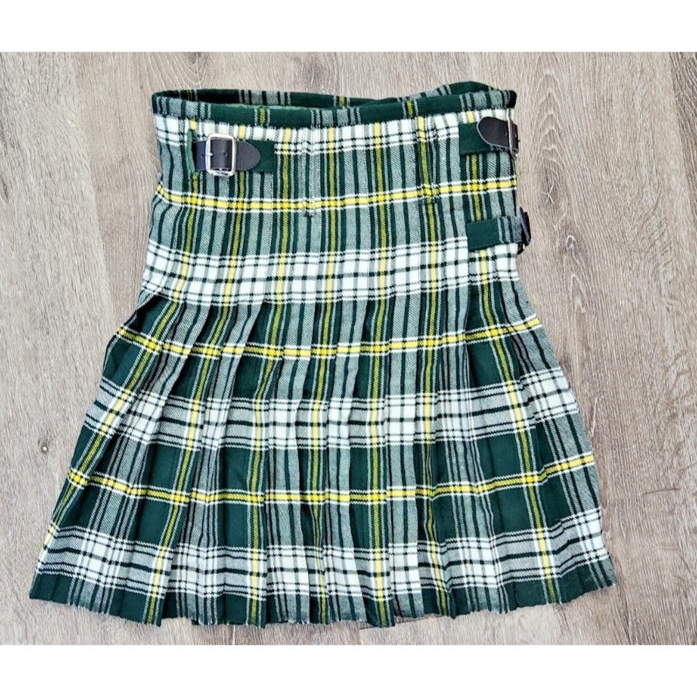 AAR Products Tartan Kilt Green White Yellow • Men's Celtic Wear